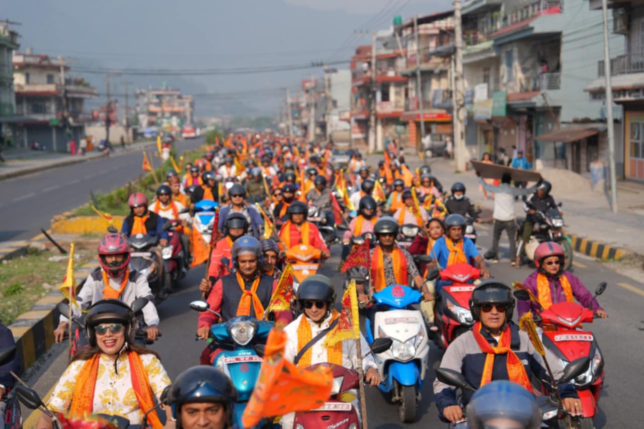 मोटरसाइकल र्‍याली सम्पन्न, महायज्ञको उत्साह थपिएको आयोजकको भनाई