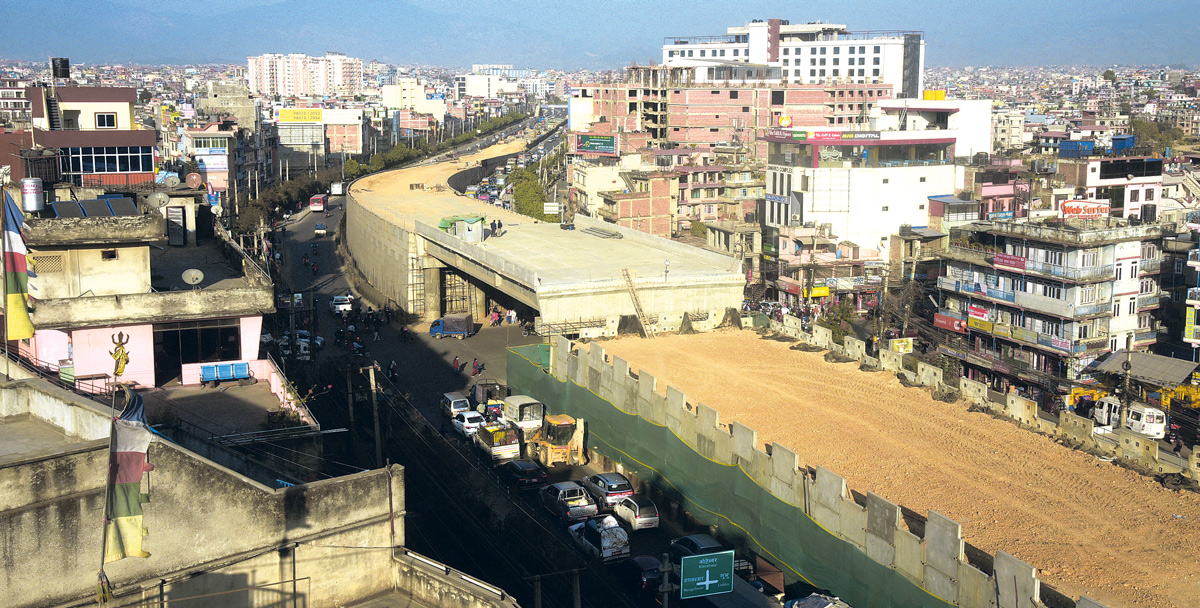 ग्वार्को फ्लाइओभर वर्षात्ले नरोके जेठभित्रै सवारी सञ्चालन हुने